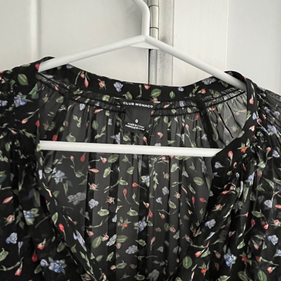 Club Monaco Floral Mini Dress Size 0 - Picture 3 of 5